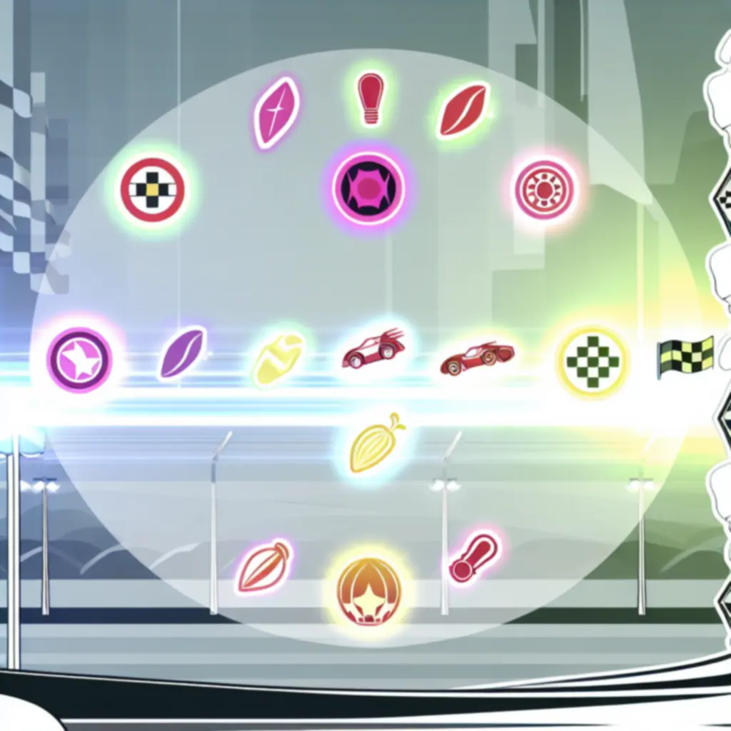 Zestaw ikon power-upów widocznych w grze Summer Catchers